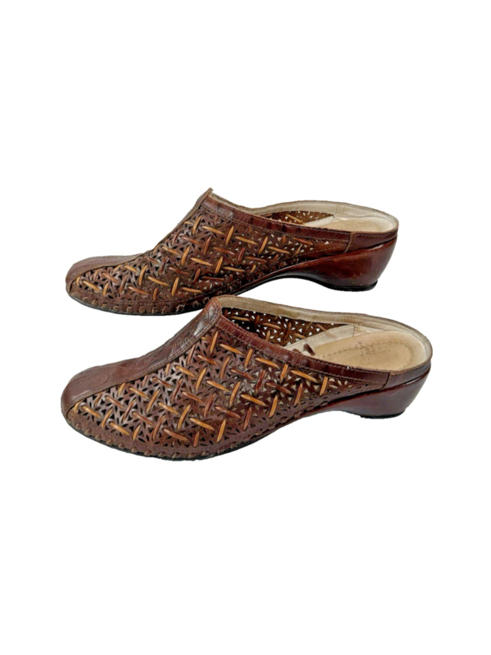Pikolinos Womens Romana Leather Cool Breeze Lace Mules Size 39